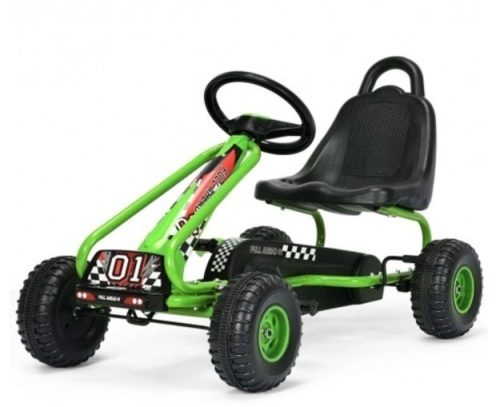 4 Wheel Pedal Powered Ride On With Adjustable Seat-Green, Appears New - Lot 215