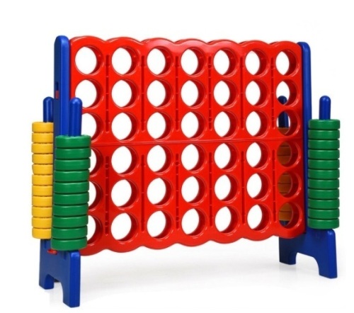 Jumbo 4-To-Score 4 In A Row Giant Game Set-Blue, Appears New - Lot 245