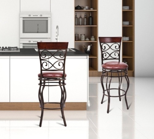 Set Of 2 Swivel Padded Bar Stools, Appears New - Lot 217