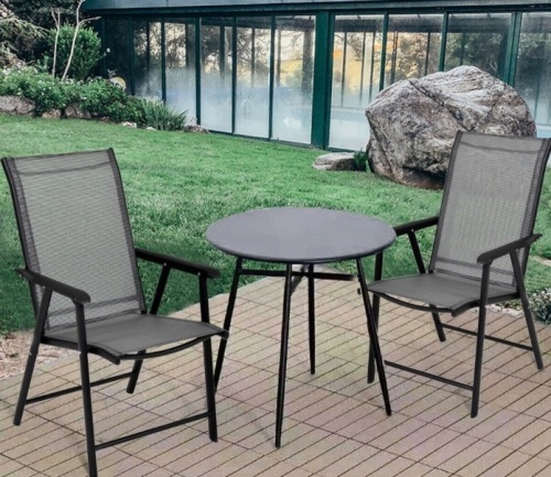 Set Of 2 Outdoor Patio Folding Chairs, Appears New - Lot 287