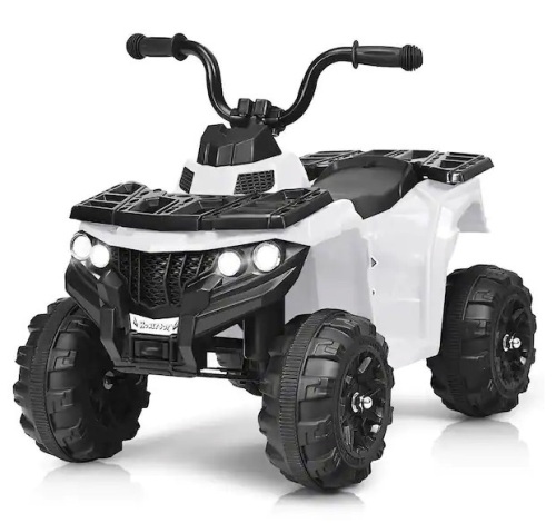 6-Volt Kids Ride-On ATV Quad 4 Wheeler Electric Toy Car Battery Power Led Lights, Ecommerce Return, Box Damaged - Lot 395a