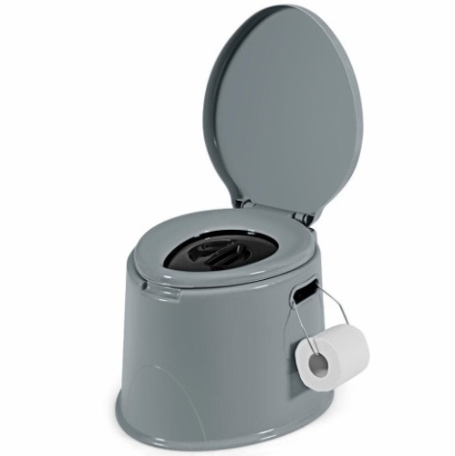 Portable Travel Toilet With Paper Holder For Indoor Outdoor, Ecommerce Return, Box Damaged - Lot 289