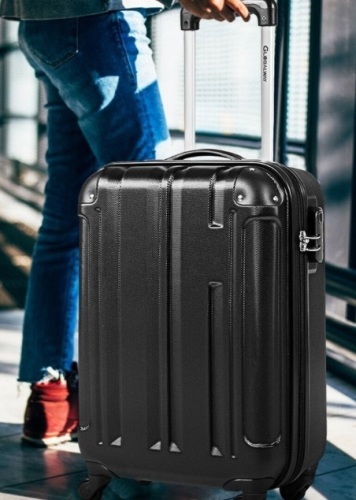 18" Abs Lightweight Hardshell Luggage Suitcase With 4-Wheel-Black, Appears New - Lot 400