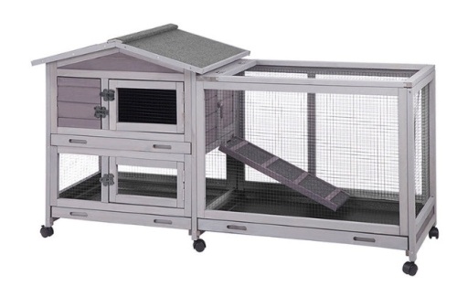 Aivituvin-AIR19 Indoor Outdoor Rabbit Hutch | Bunny Cage (Inner Space 9.6ft²), Appears New - Lot 324