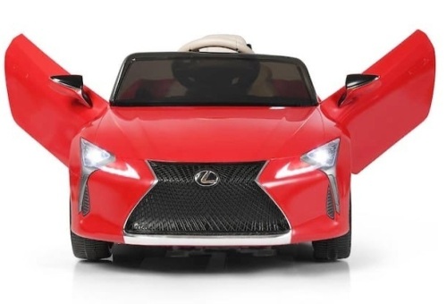 12-Volt Kids Ride on Car Lexus LC500 Licensed Remote Control Electric Vehicle, Red, Untested, Appears New - Lot 448
