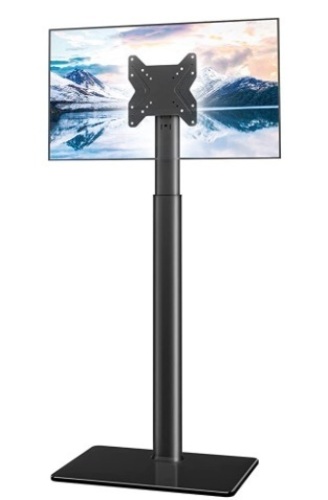 Universal TV Stand with Mount 100 Degree Swivel Height Adjustable and Tilt Function for 19 to 42 inch, Appears New - Lot 224