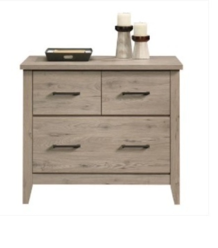 Sauder Summit Station 34inW Lateral 1-Drawer File Cabinet, Appears Complete, Box Damaged, Ecommerce Return - Lot 235