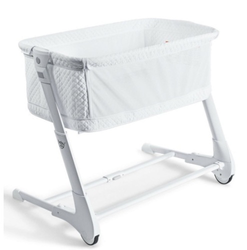 Baby Height Adjustable Bassinet W/ Washable Mattress-White, Appears New - Lot 270