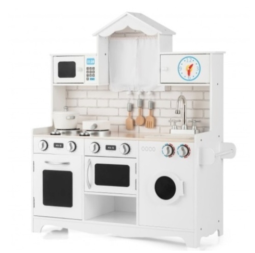 Wooden Kids Kitchen With Washing Machine, Appears New - Lot 234