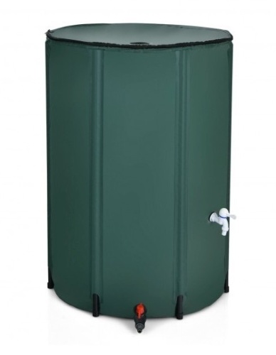 100 Gallon Portable Rain Barrel Water Collector Tank with Spigot Filter, Ecommerce Return, Box Damaged - Lot 478