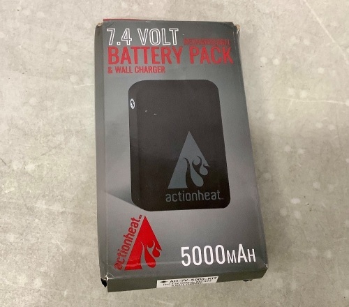 5000mAm 7.4V Rechargable Battery Pack w/ Wall Charger - Lot 22