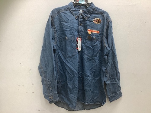 Men's Denim Shirt, XL, Needs Washed - Lot 139