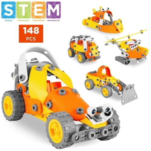 Kids Educational Stem Building Toy Kit Vehicle Play Set - Lot 220