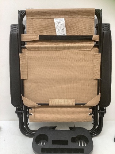 BCP, SKY2337, Zero Gravity Chair W/ Cup Holder, Tan - Lot 307
