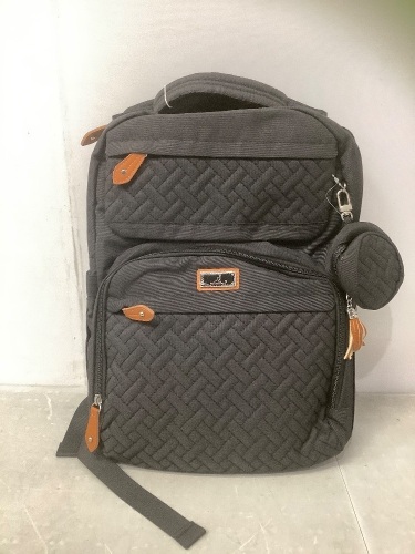 BabbleRog®,Neutral Multi-function Diaper Backpack, Black, Model NO:BBR198 - Lot 309