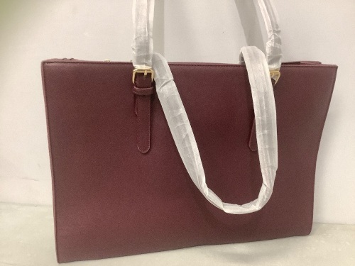 Women's Laptop Bag, Burgundy - Lot 387