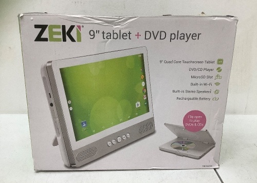9" Quad Core Touchscreen Tablet & DVD Player - Lot 393