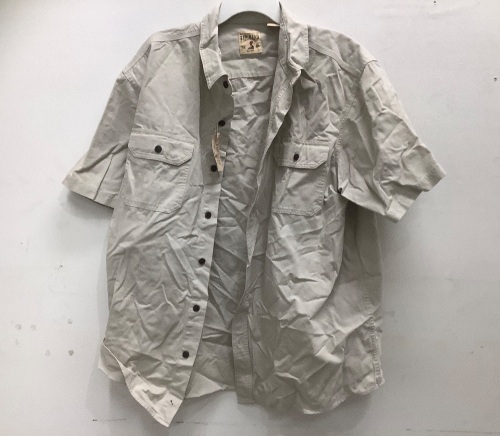 Mens Short Sleeve Button-Down Shirt, Size 2XL - Lot 525