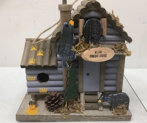 Bear Creek Lodge Birdhouse - Lot 225