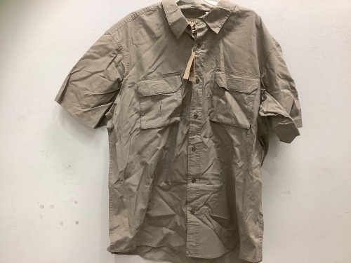 Mens Button-Down Short Sleeve Shirt, Size 2XL - Lot 231