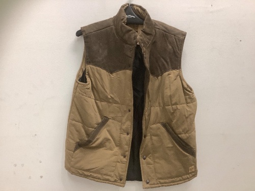 Red Head, Men's Western Vest, Cello, Large, Defective - Broken Snap - Lot 332