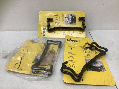 Lot of 3, Lodge Cast Iron, 4-in-1 Camp Dutvh Oven Tool - Lot 355
