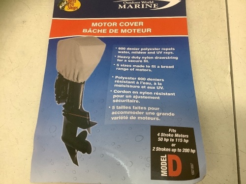 Boat Motor Cover, Model D - Lot 290