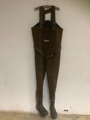Cabela, Brown Waders, 9R - Lot 403