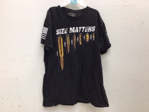 Mens Size Matters T-Shirt, Size XL - Lot 112
