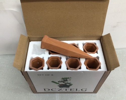 Terracotta Plant Watering Stakes, Set of 8 - Lot 177