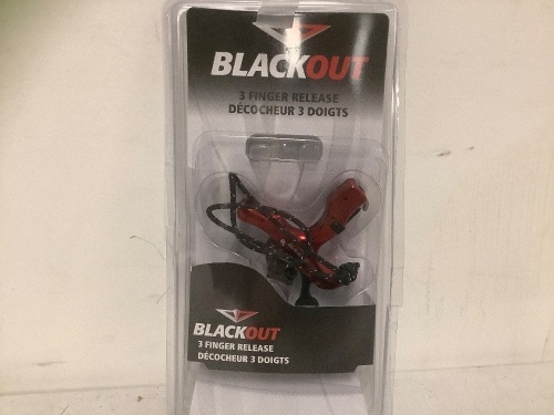 Blackout 3 Finger Release, Red - Lot 131