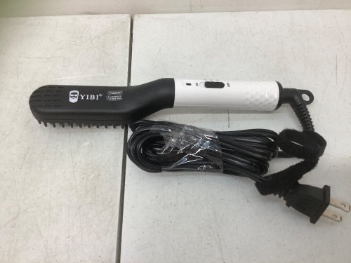 YIBI, 2 in 1 Beard Straightening Brush & Hair Styler For Men, Model: LYBS01 - Lot 230