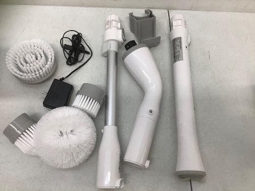 Electic, Cordless Spin Scrubber w/ Attachments, White, Model: KS-2619 - Lot 438