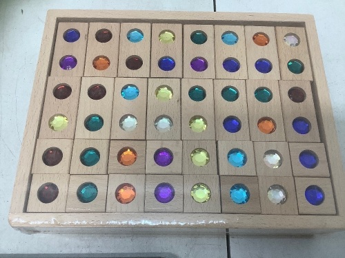 Jeweled Wooden Blocks, New - Lot 450