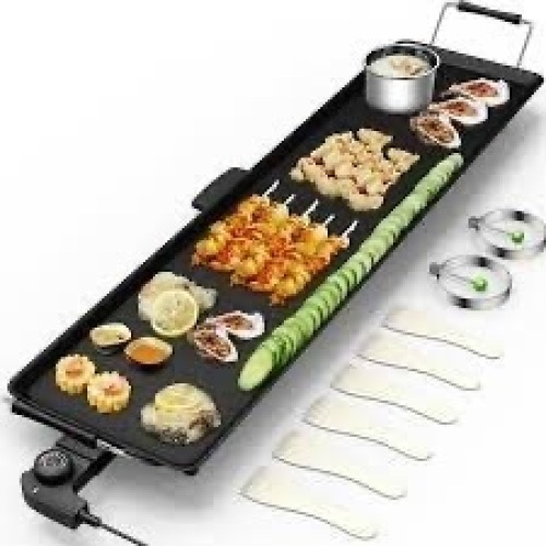 Electric Teppanyaki Table Top Grill Griddle - Lot 4102