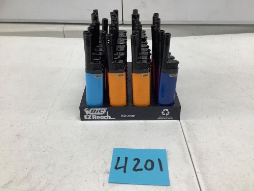 38 Display Pack of Lighters - Lot 4201