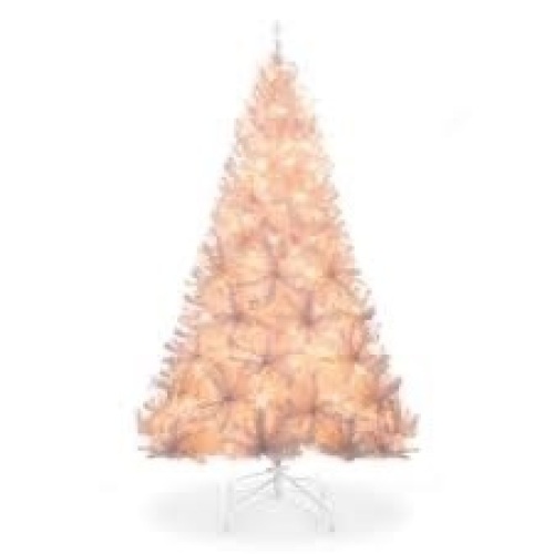 Pre-Lit Snow Flocked Artificial Pine Christmas Tree w/ Warm White Lights - Lot 4230