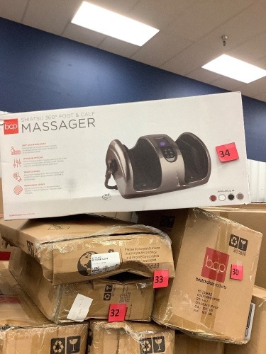 Reflexology Shiatsu Foot Massager w/ High-Intensity Rollers, Remote Control - Lot 34