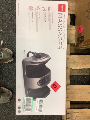 Reflexology Shiatsu Foot Massager w/ High-Intensity Rollers, Remote Control - Lot 49