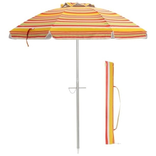 6.5FT Patio Beach Umbrella Sun Shade Tilt Carry Bag - Lot 53