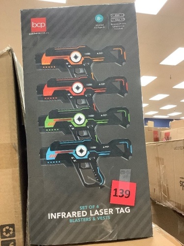 Set of 4 Infrared Laser Tag Guns and Vests for Kids & Adults - Lot 139
