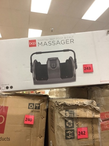 Reflexology Shiatsu Foot Massager w/ High-Intensity Rollers, Remote Control - Lot 243