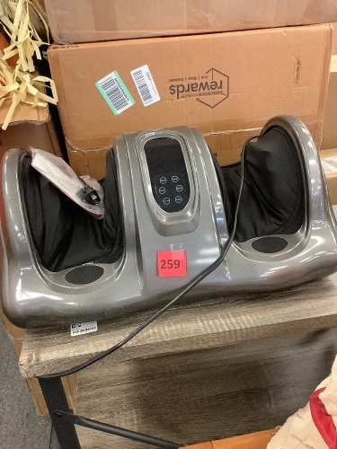 Therapeutic Foot Massager w/ High Intensity Rollers, Remote, 3 Modes - Lot 259