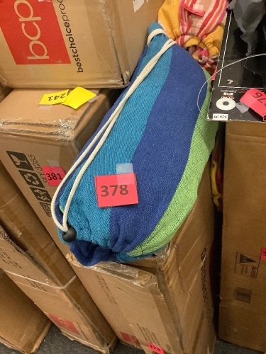 2-Person Brazilian-Style Double Hammock w/ Portable Carrying Bag - Lot 378