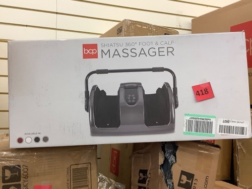 Reflexology Shiatsu Foot Massager w/ High-Intensity Rollers, Remote Control - Lot 418