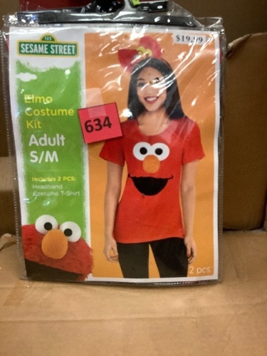 Adult S/M Elmo Costume Kit - Lot 634
