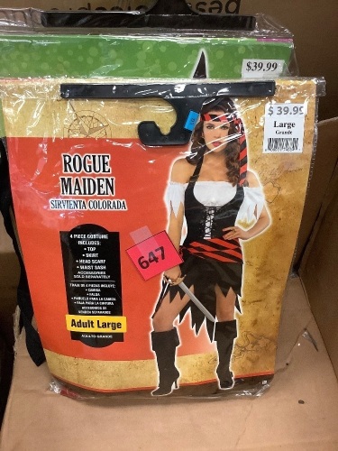 Adult Large Rogue Maiden Costume - Lot 647