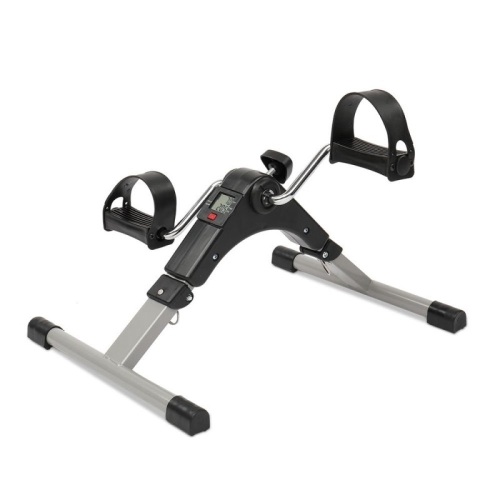 Folding Under Desk Bike, Legs and Arms Pedal Exerciser, for Physical Therapy, 6.61 lb Weight, Black - Lot 672