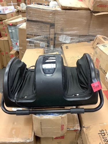 Therapeutic Foot Massager w/ High Intensity Rollers, Remote, 3 Modes - Lot 729