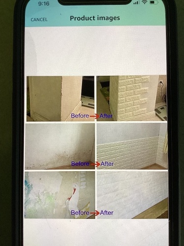 Arthome Brick Wall Panels 10 Pack Covers 58Sq.Feet, Peeland Stick 3D Wallpaper, Self Adhesive Waterproof Foam FauxBrick for Living Room, Bedroom,Laundry, Kitchen, Fireplace, TVWall Decoration, Like New, Retail - $69 - Lot 10